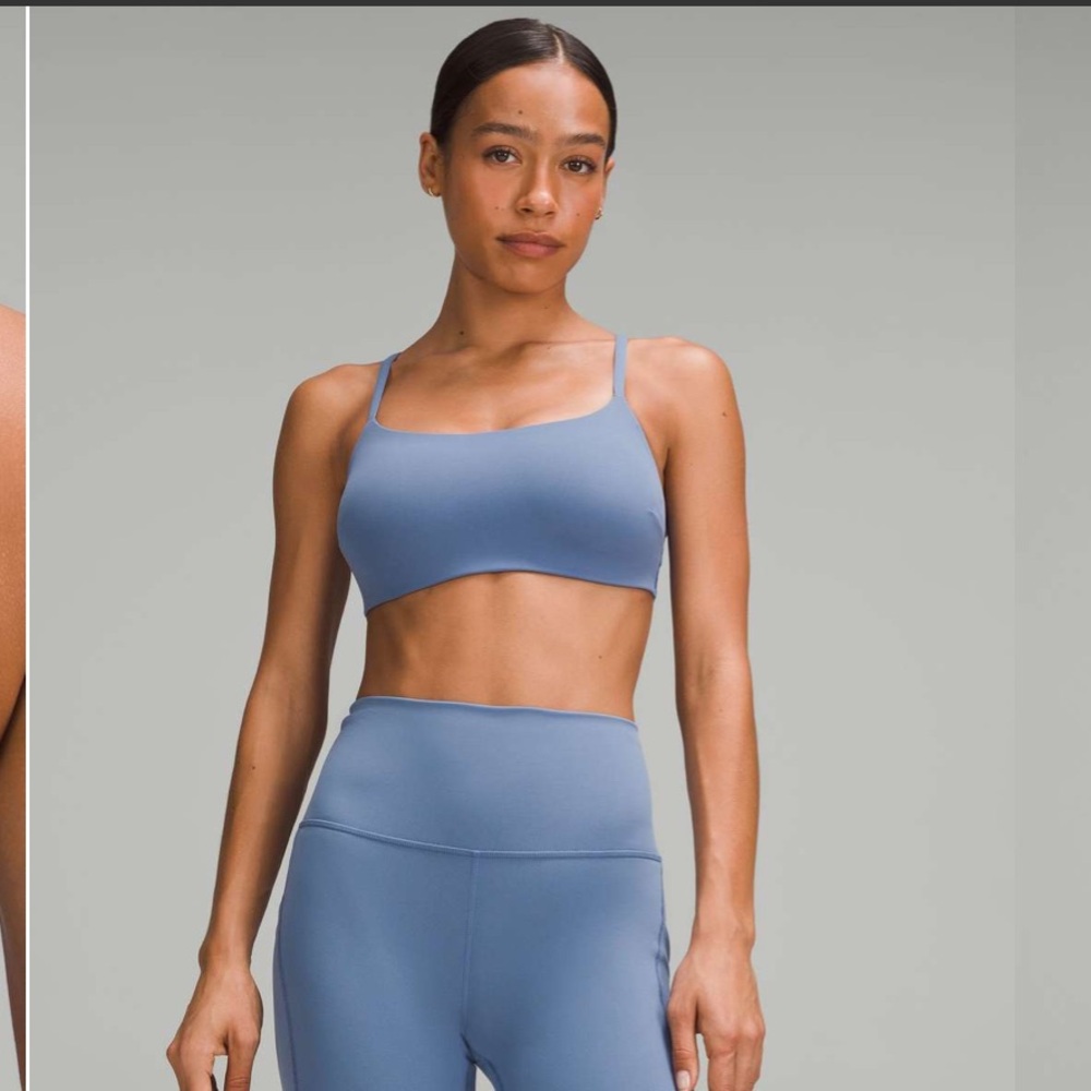 Lululemon Wunder Train Strappy Racer
Bra size 14
Oasis Blue